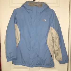 North Face Sky Blue Ski Coat